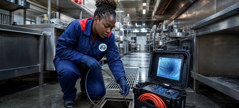 Our technicians begin by inspecting the affected drainage system to identify the location and severity of the blockage.